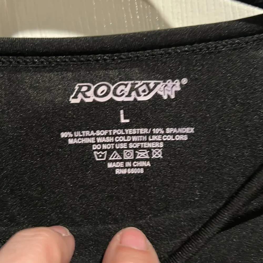 Rocky Thermal Underwear set pants and shirt Kids Size Large Black